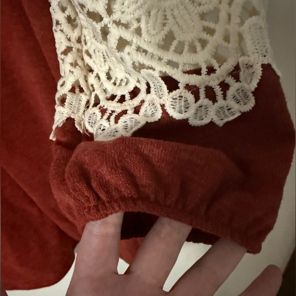 Ces Femme Rich Red Knit Top - Picture 4 of 6